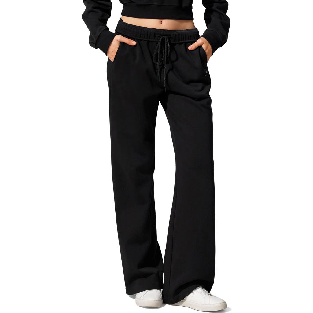 Lilysilk Seamflow Stride Sweatpants In Black