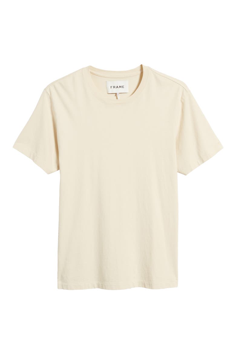 Logo Cotton T-Shirt, Alternate, color, WHITE BEIGE