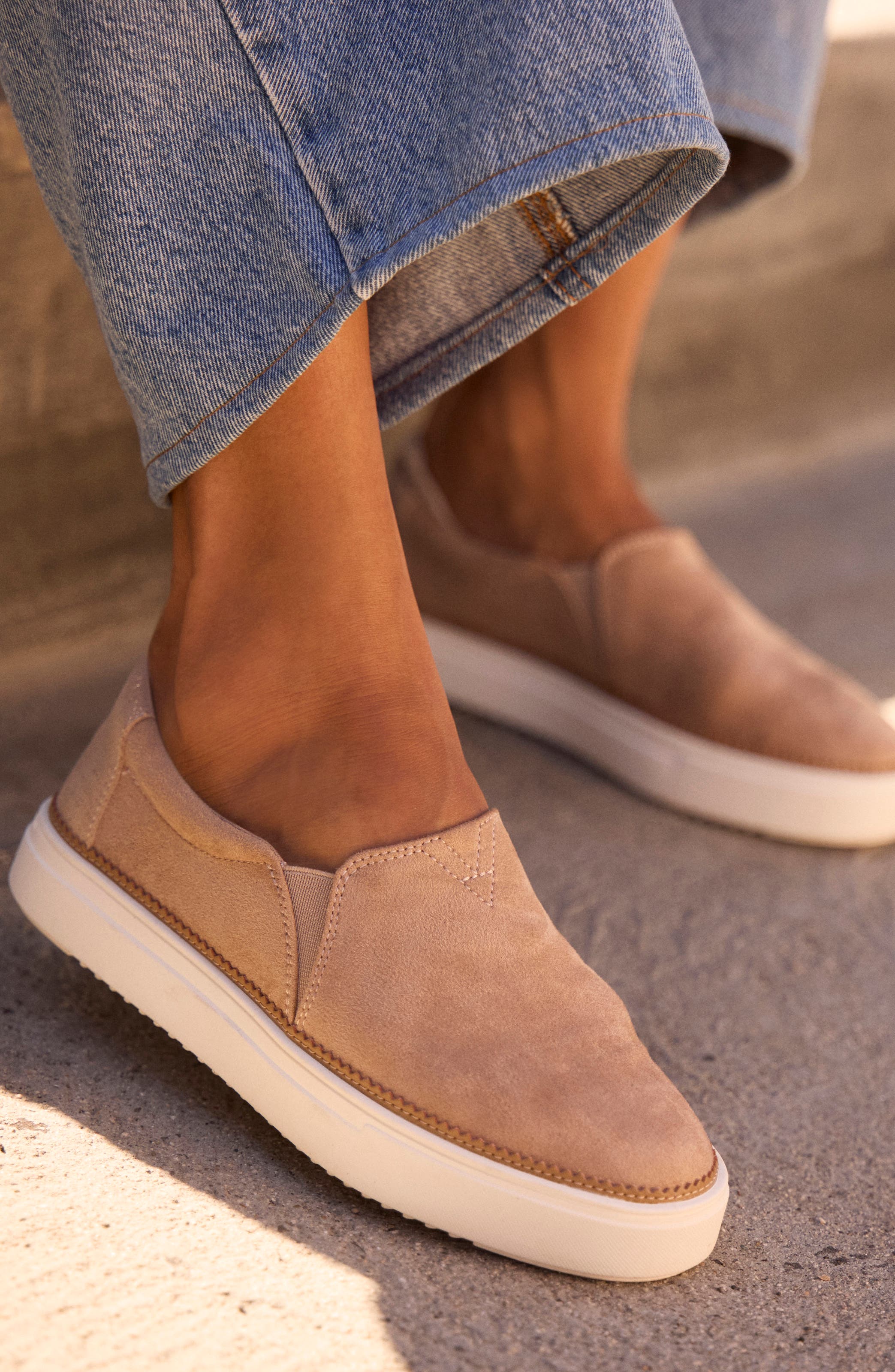 Emily Slip On Sneaker, Alternate, color, MEDIUM BEIGE