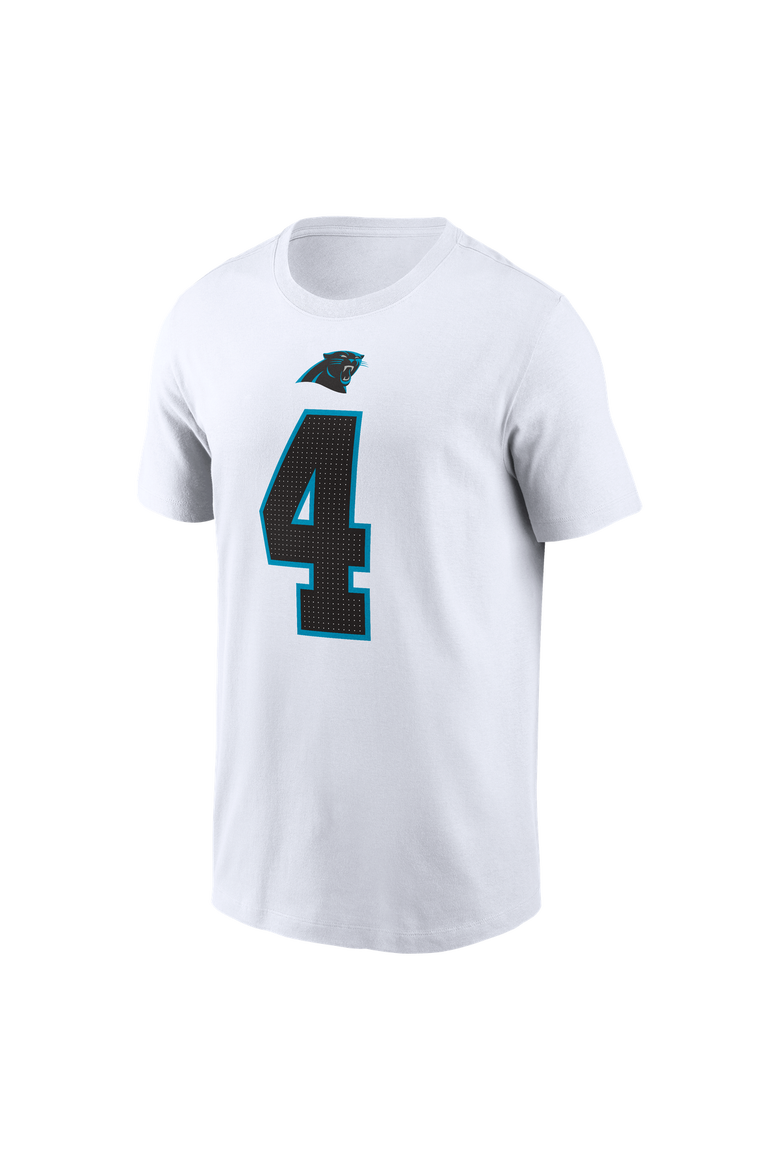Men's Nike Tetairoa McMillan White Carolina Panthers Name & Number T-Shirt, Alternate, color, White