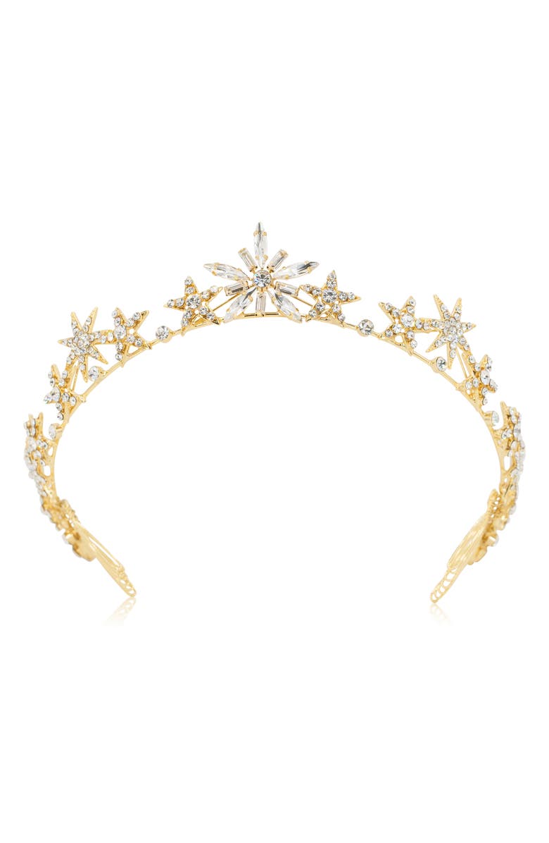Brides & Hairpins Brinley Star Crown, Main, color, Gold