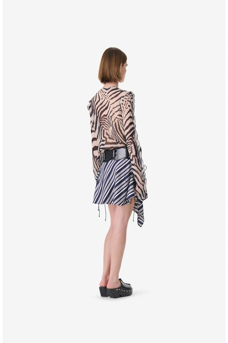 Trecy Zebra Print Blouse, Alternate, color, BLACK WILD PRINT