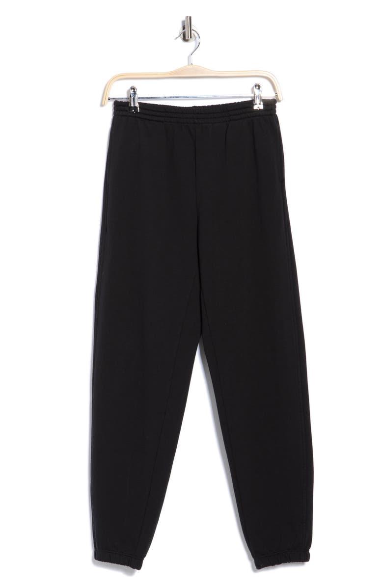 Vince Essential Cotton Joggers, Alternate, color, Black