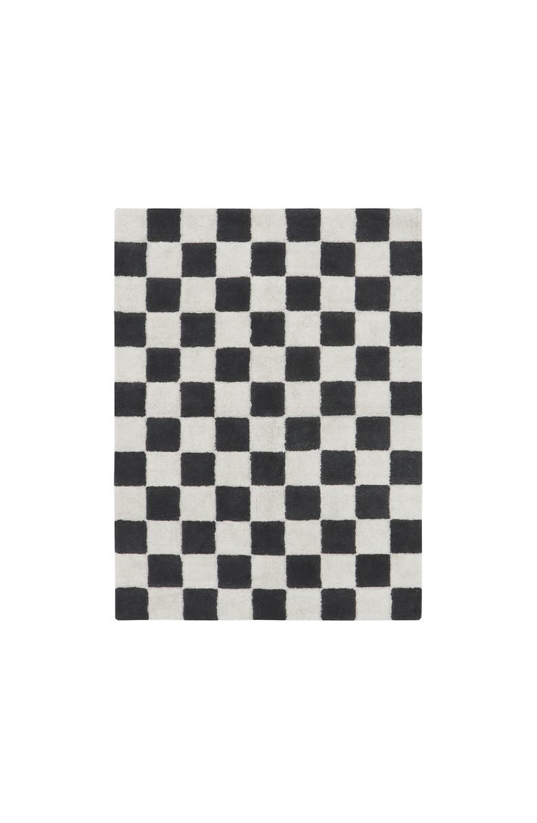 Lorena Canals Washable Rug Kitchen Tiles, Main, color, Natural, Dark Grey