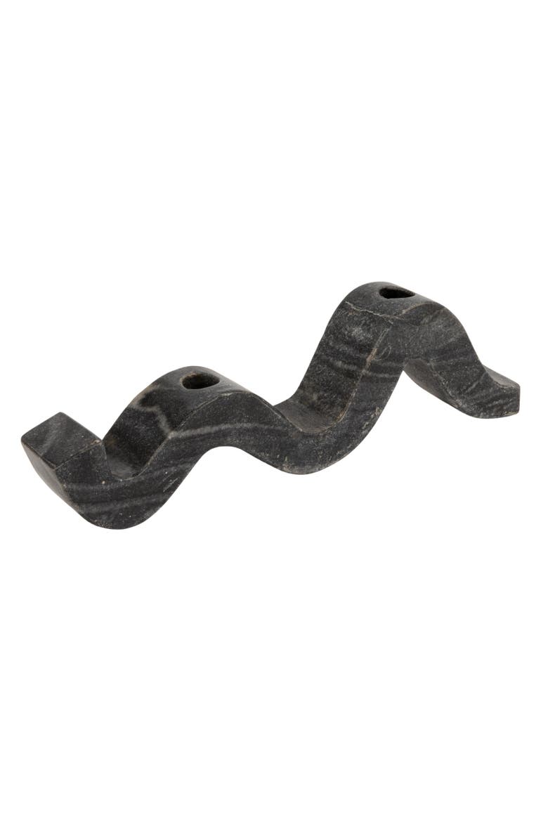 Double Taper Candle Holder, Main, color, Black
