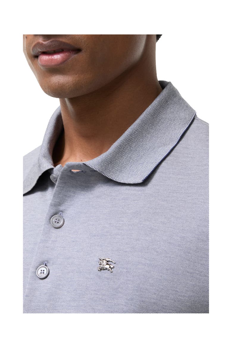 Metal Knight Cotton Polo Shirt, Alternate, color, Earl grey melange