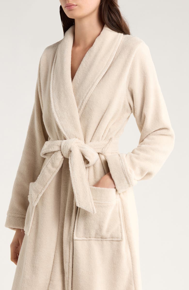 Nordstrom Hydro Cotton Terry Robe, Alternate, color, Grey Moonbeam
