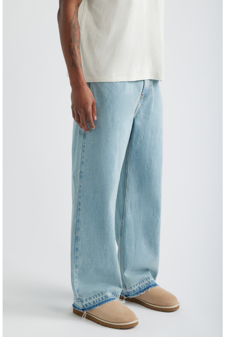 Released Hem Baggy Denim Pants, Alternate, color, CLASSIC INDIGO