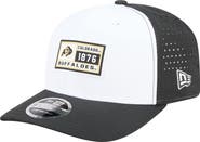 New Era Men's New Era White/Black Colorado Buffaloes Perforated Patched 9SEVENTY Adjustable Hat