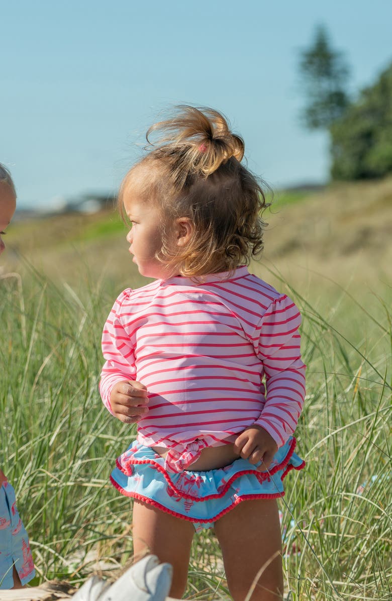 Snapper Rock Kids' Lighthouse Island One-Piece Rashguard Swimsuit, Alternate, color, 