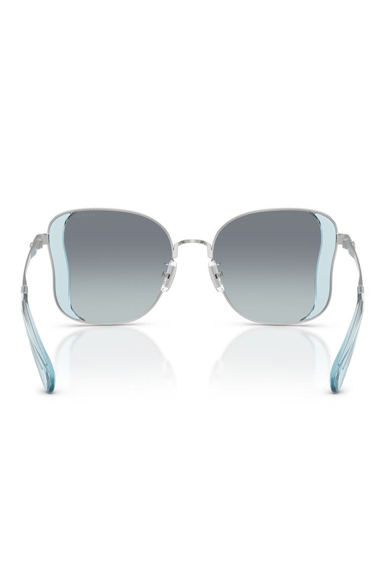 50mm Gradient Square Sunglasses, Alternate, color, OCEAN / SILVER