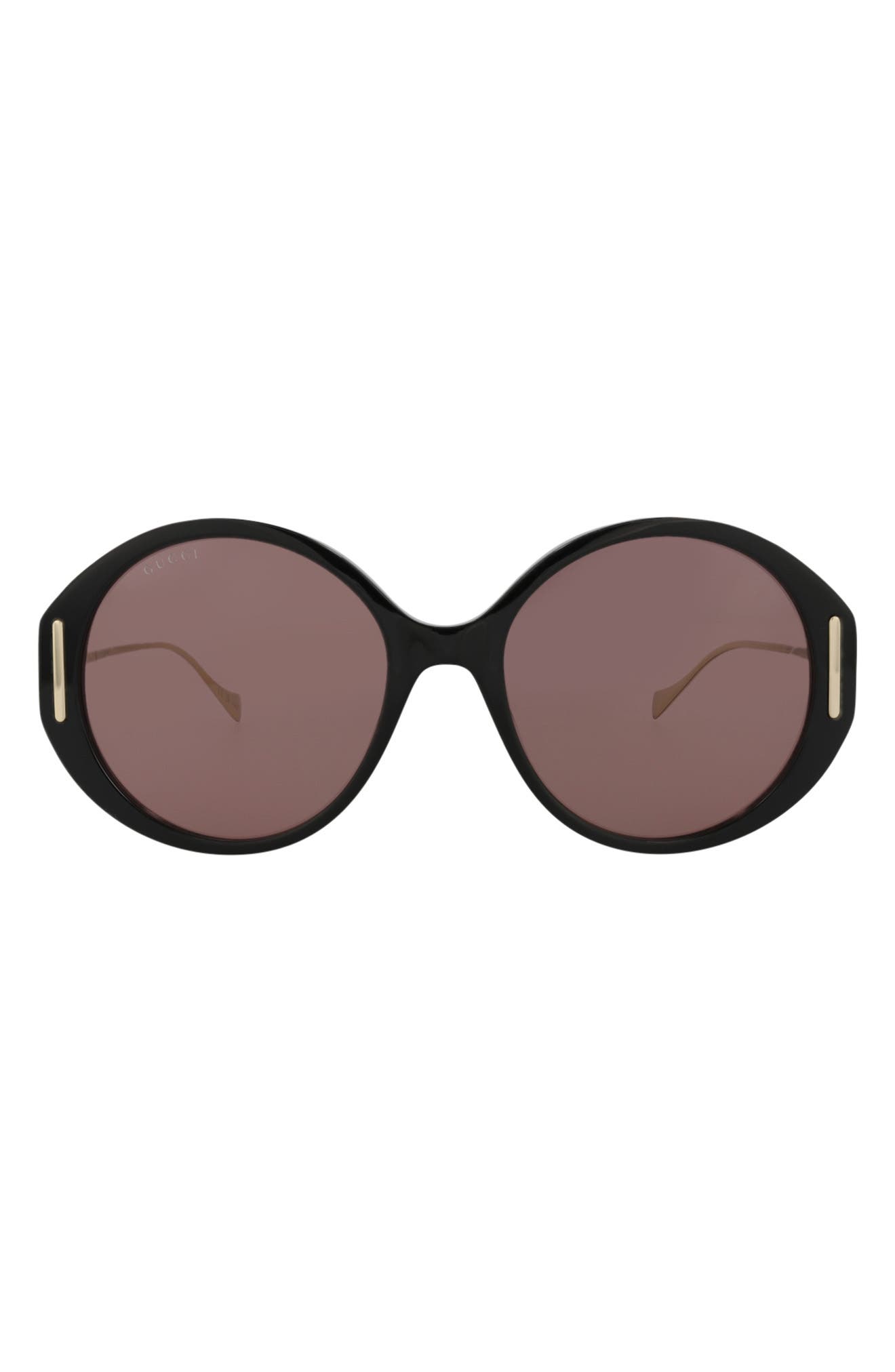 Gucci 57mm Novelty Round Sunglasses