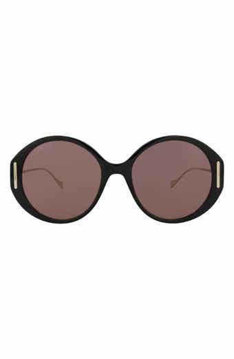 Gucci 57mm Novelty Round Sunglasses