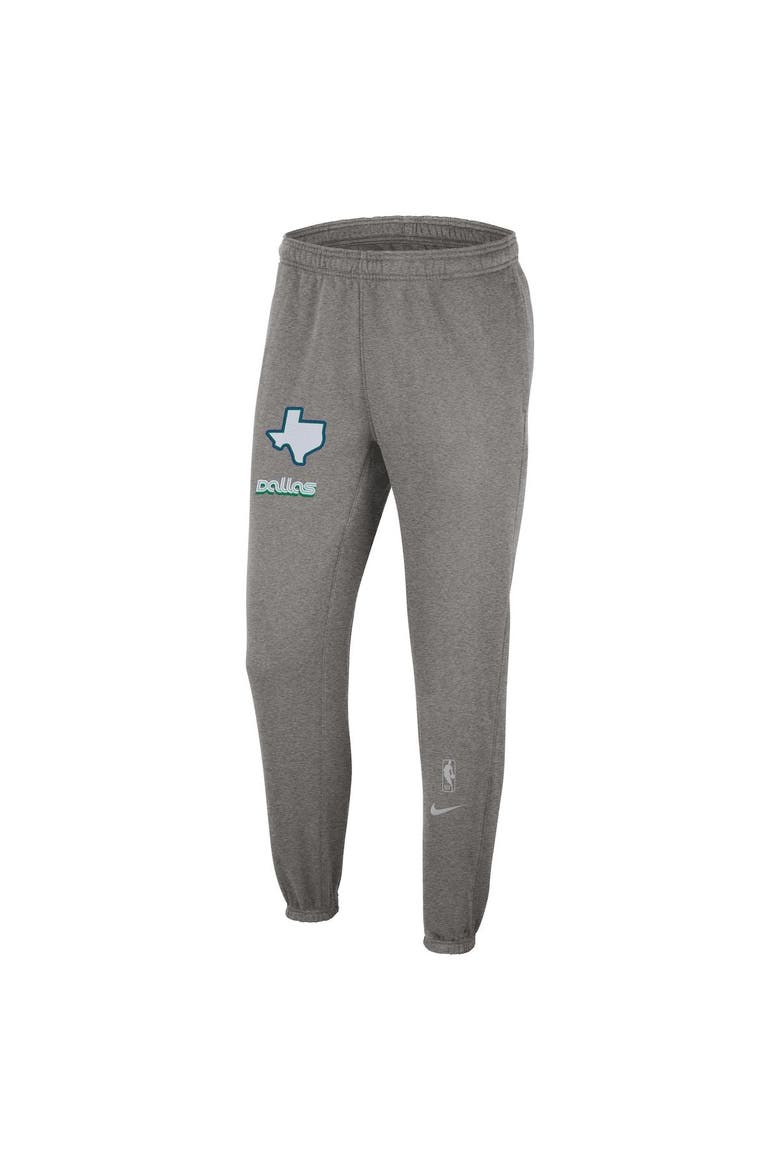 Men's Nike Heather Charcoal Dallas Mavericks 2022/23 City Edition Courtside Brushed Fleece Sweatpants, Alternate, color, Heather Charcoal