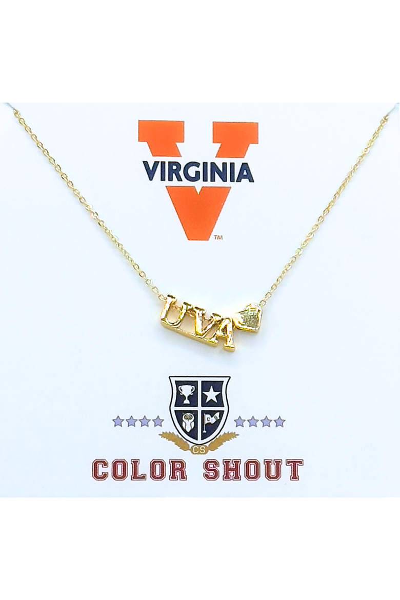 Virginia Gold Heart Necklace, Main, color, Yellow Gold