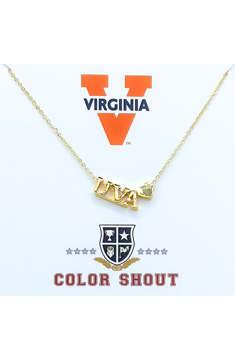 Color Shout Virginia Gold Heart Necklace, Main, color, Yellow Gold
