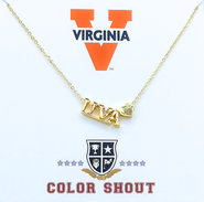 Color Shout Virginia Gold Heart Necklace