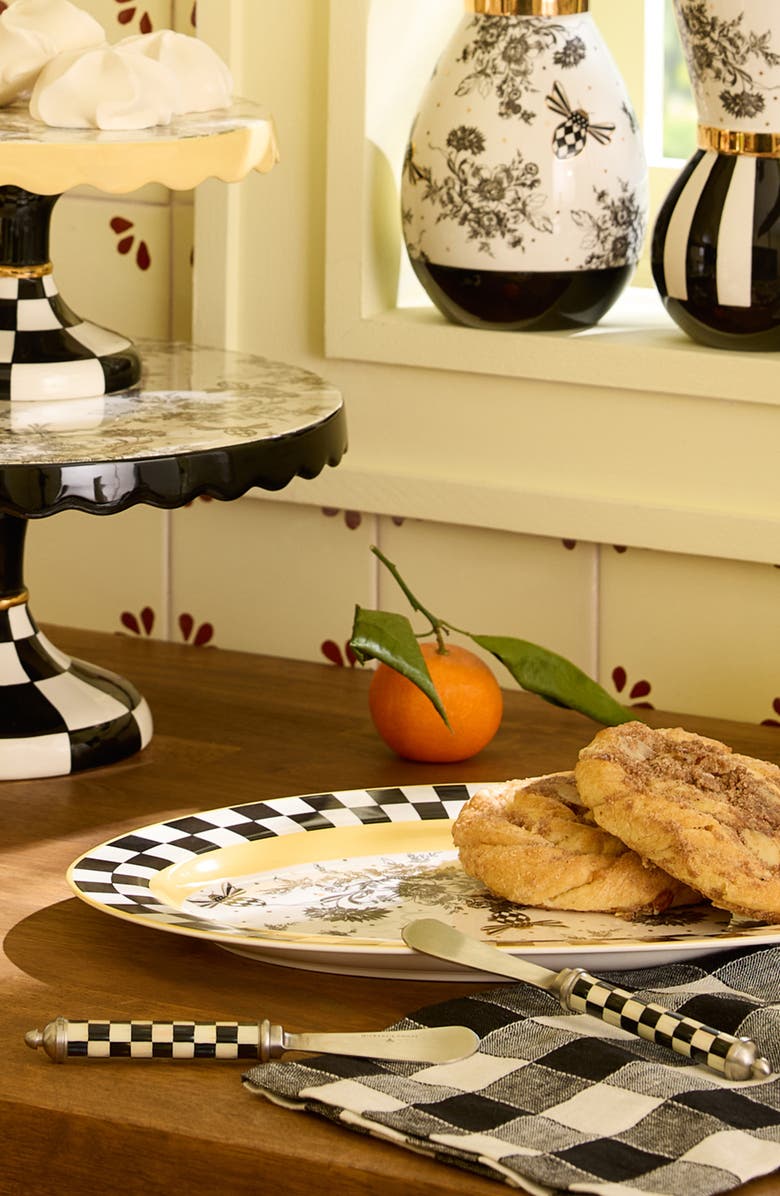 MACKENZIE CHILDS Courtly Check Bistro Spreader Set, Alternate, color, Black