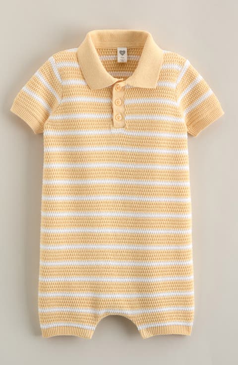 Cotton Polo Sweater Romper (Baby)