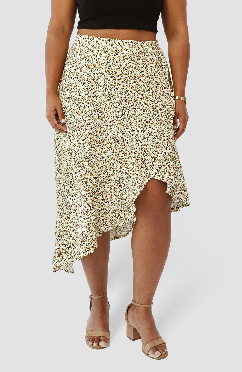 Aam The Label The Cascade  Skirt For Full Hips And Thighs, Main, color, Yellow