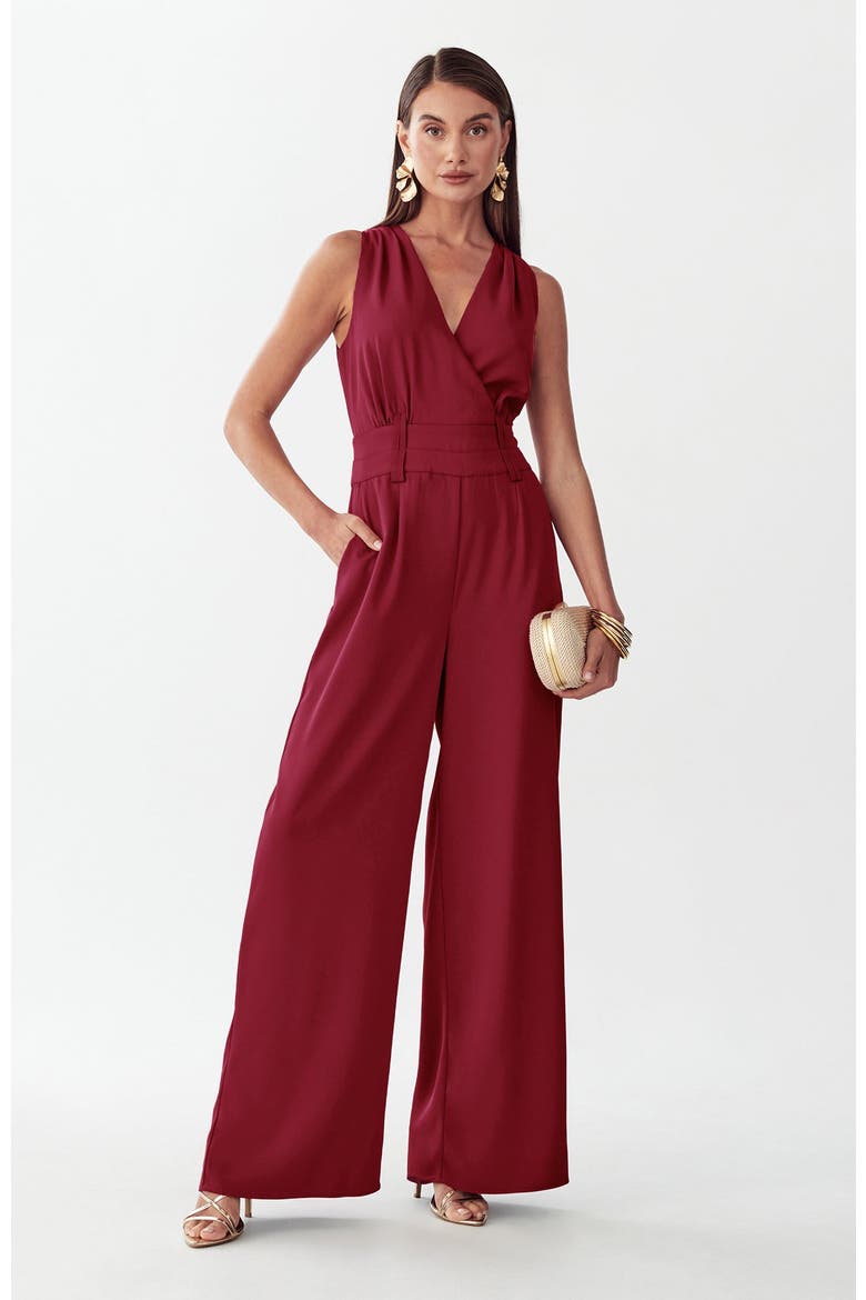 Glade Jumpsuit, Main, color, Burgundy