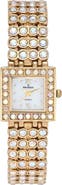 Peugeot Jeweled Swarovski Strands Bracelet Watch- 22MM