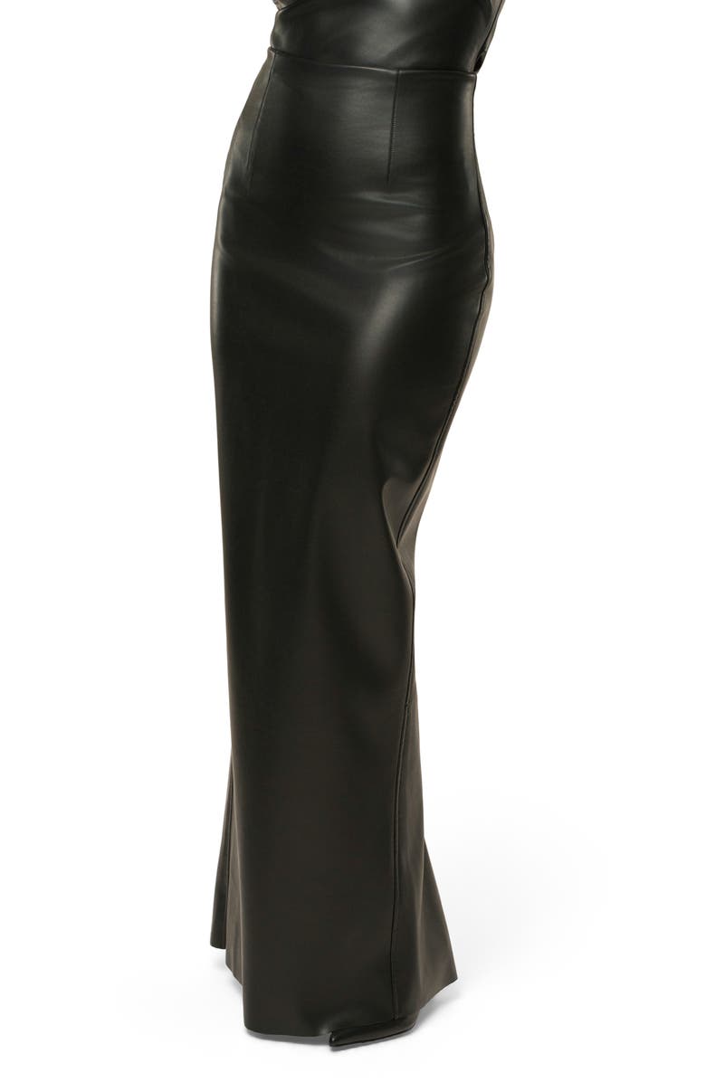JLUXLABEL Ace Faux Leather Maxi Skirt, Alternate, color,