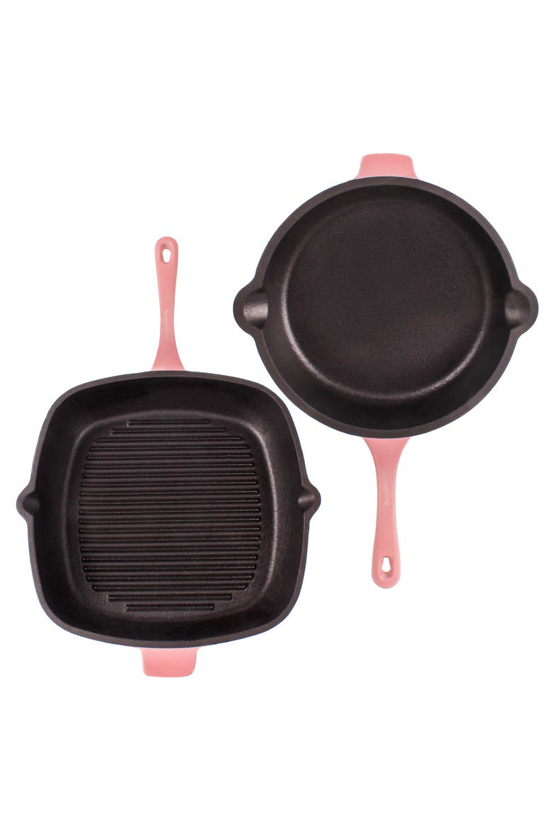 Neo 4-Piece Cast Iron Set, Alternate, color, PINK