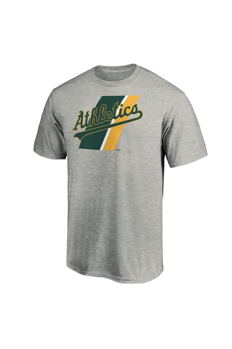 Men's Fanatics Branded Heathered Gray Oakland Athletics Prep Squad T-Shirt, Alternate, color, Gray