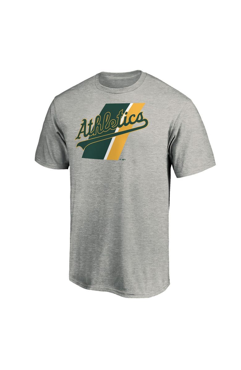 FANATICS Men's Fanatics Branded Heathered Gray Oakland Athletics Prep Squad T-Shirt, Alternate, color, 