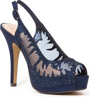 LADY COUTURE Dream Peep Toe Slingback Pump