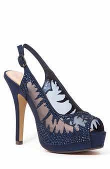 LADY COUTURE Dream Peep Toe Slingback Pump