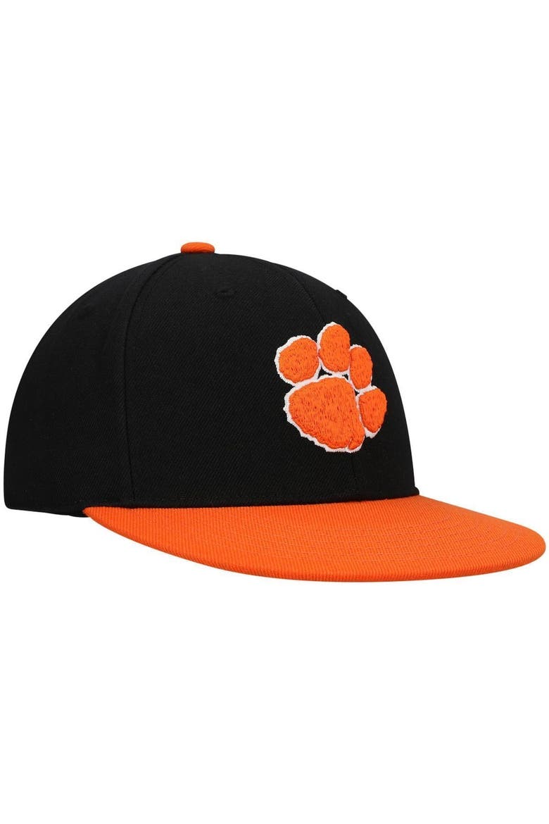 Men's Top of the World Black/Orange Clemson Tigers Team Color Two-Tone Fitted Hat, Alternate, color, Black