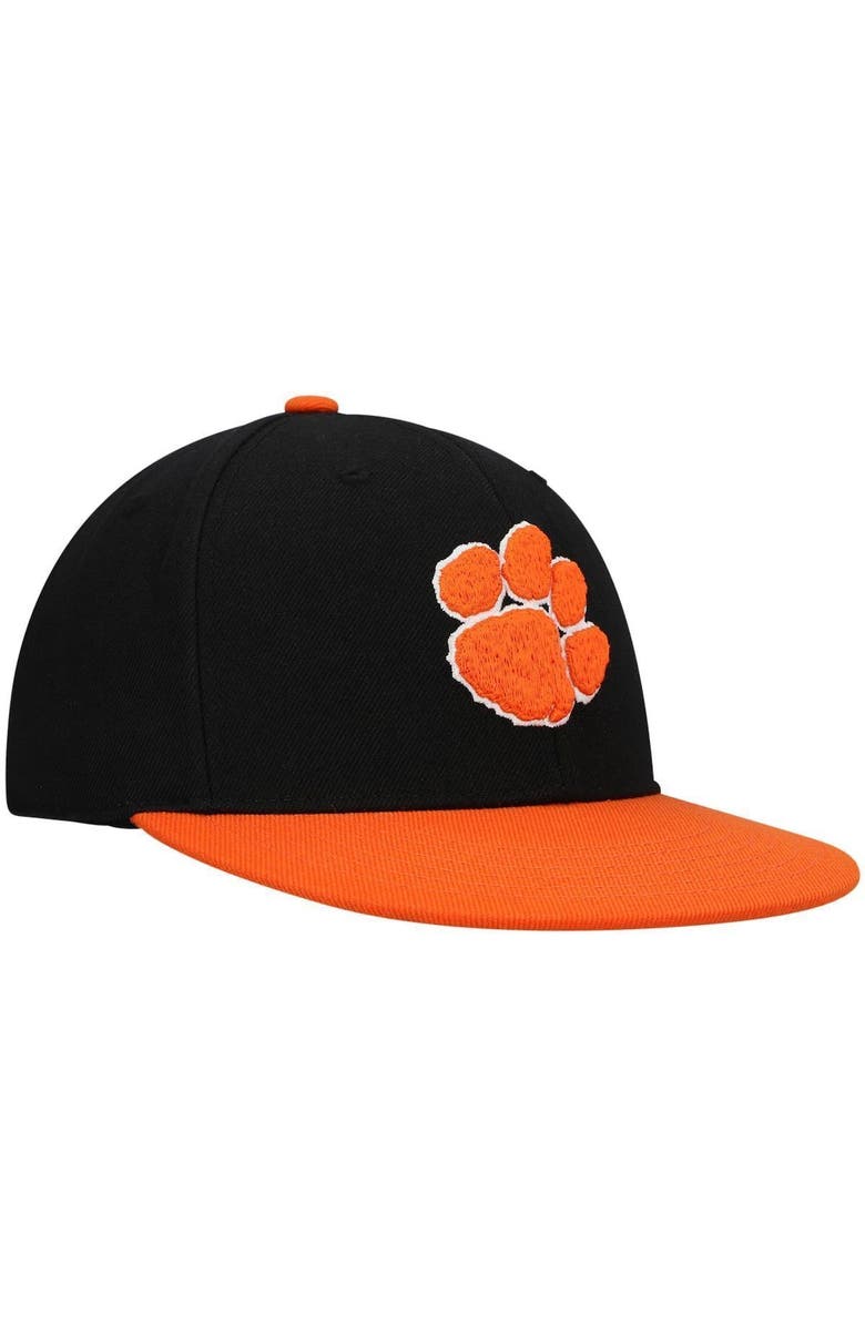 TOP OF THE WORLD Men's Top of the World Black/Orange Clemson Tigers Team Color Two-Tone Fitted Hat, Alternate, color, Black
