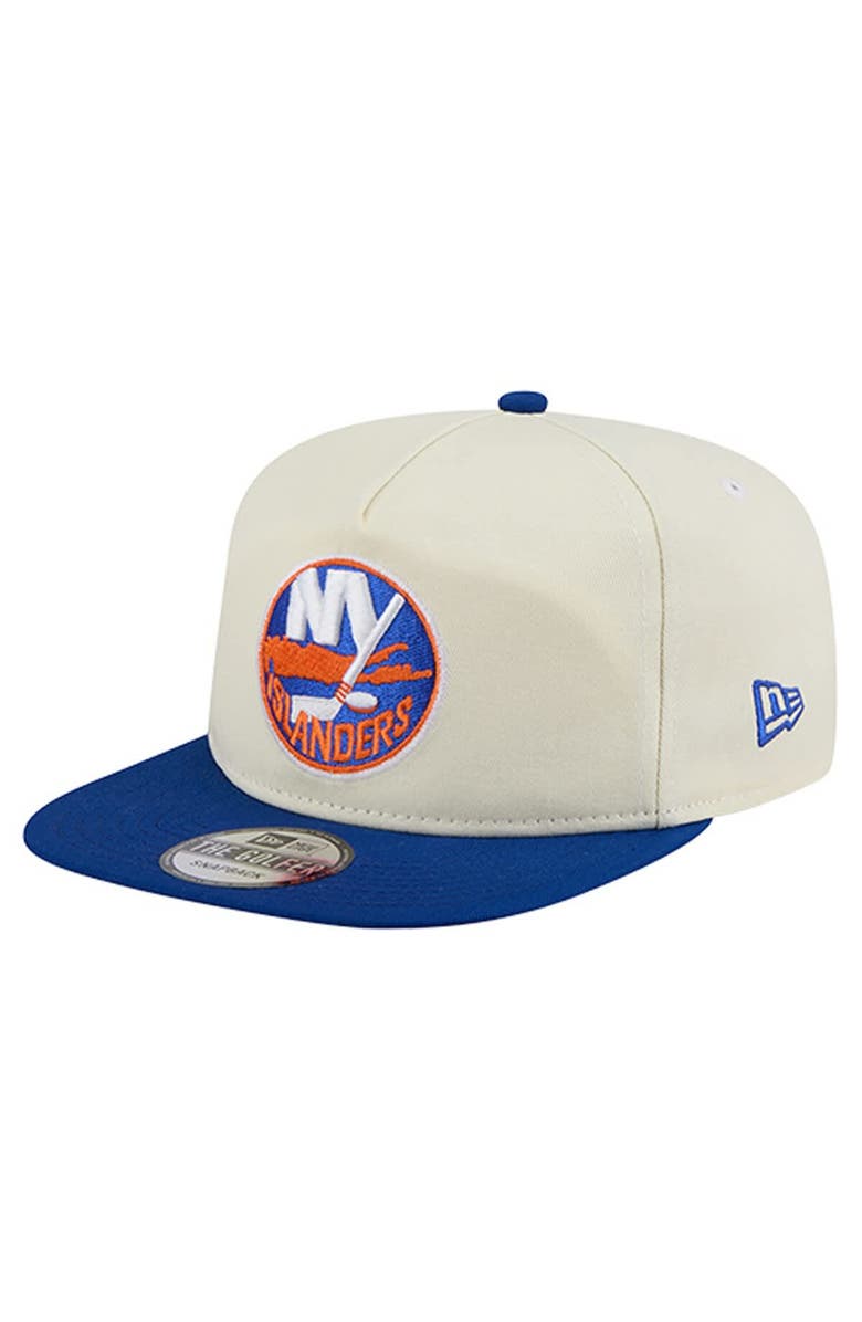 New Era Men's New Era Cream New York Islanders Golfer Adjustable Hat, Alternate, color, Cream