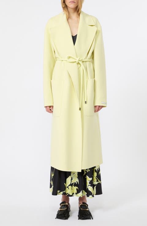 Zannata Belted Vigin Wool Trench Coat
