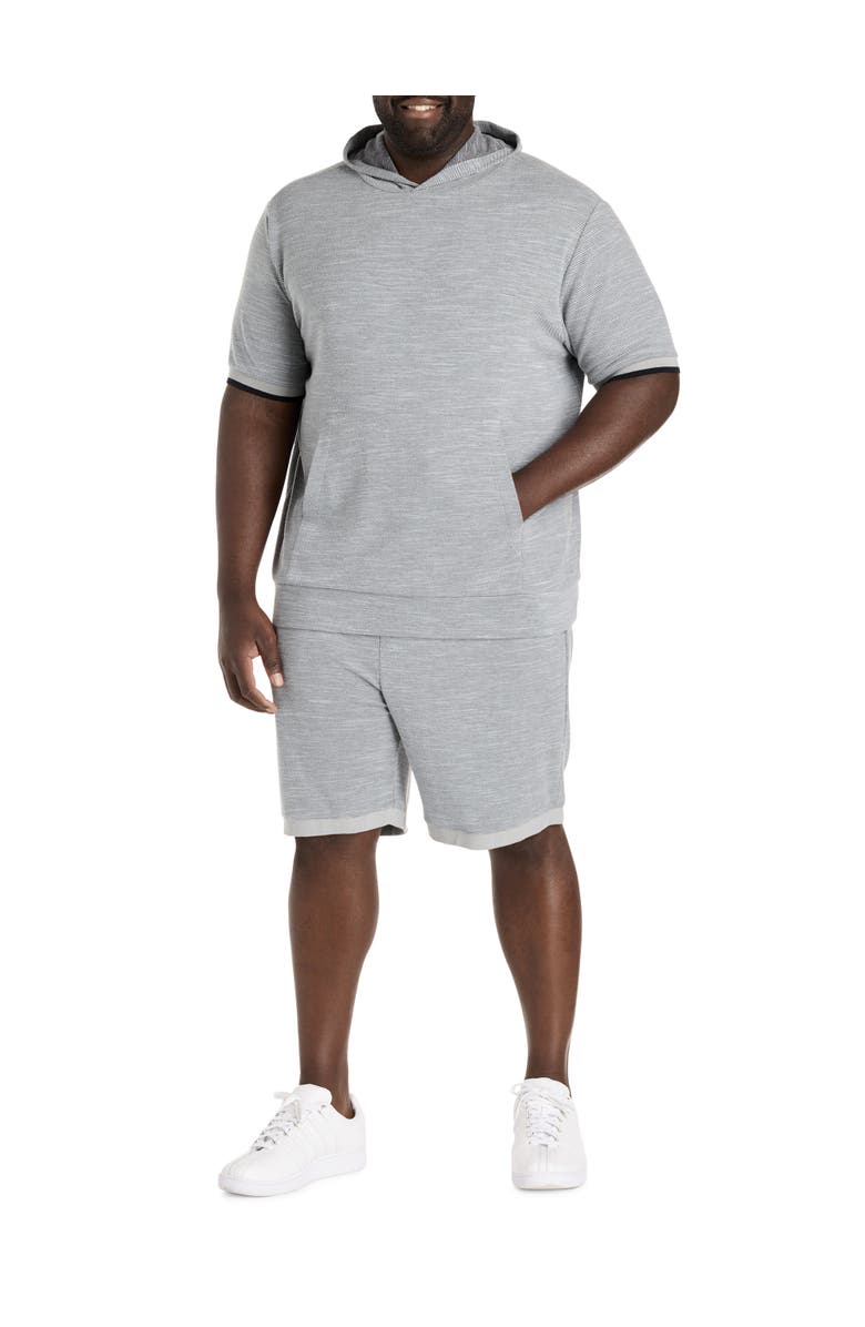 Society of One by DXL Big 
Tall Textured Hoodie, Alternate, color, High Rise Grey