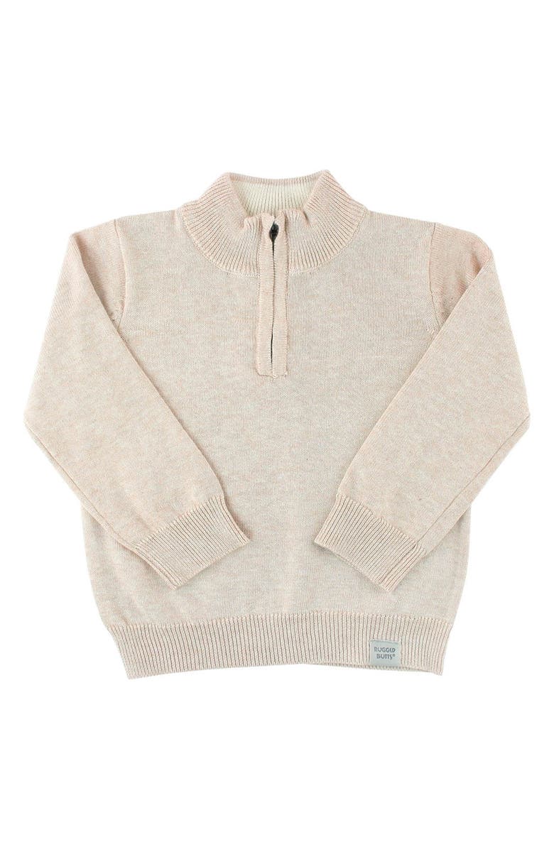 RuggedButts Kids' Quarter Zip Sweater, Alternate, color, 