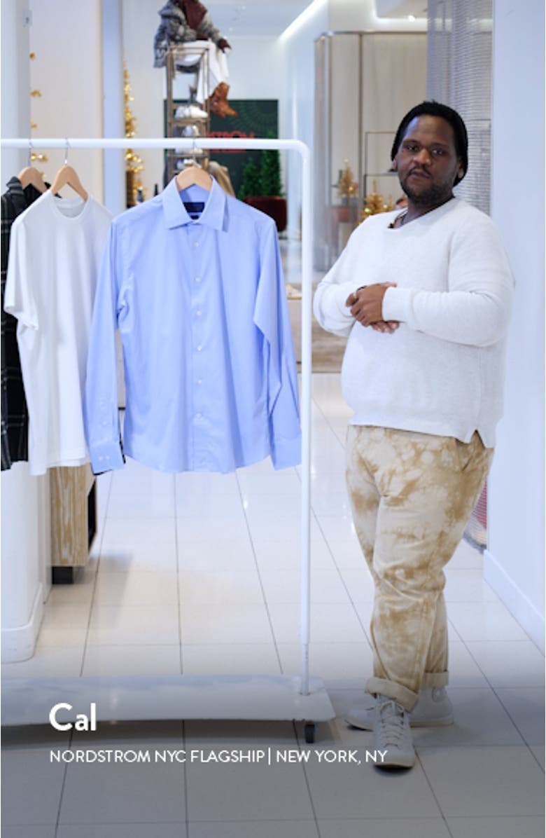 Trim Fit Neat Textured Dress Shirt, sales video thumbnail