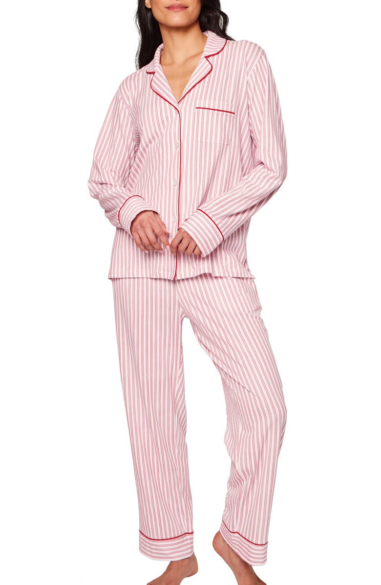 Petite Plume Antique Red Peruvian Cotton Pajamas, Main, color, 
