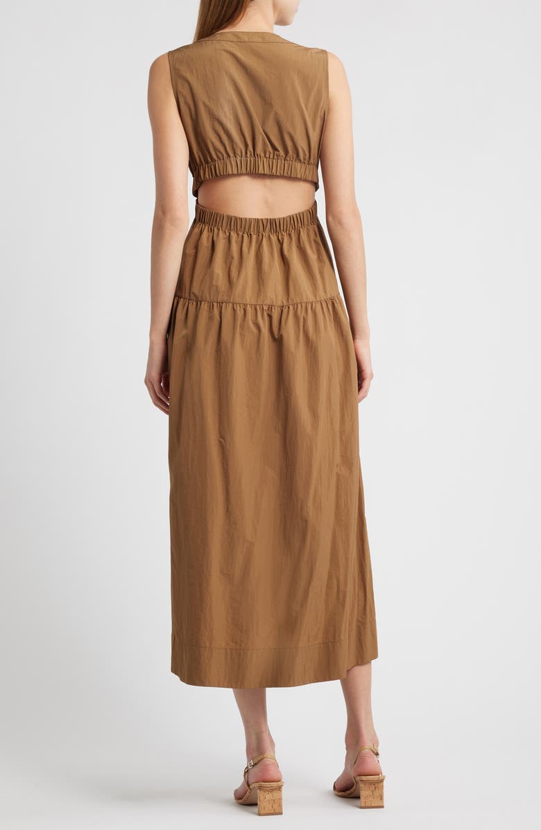 Rails Genevieve Cutout Tiered Sundress, Alternate, color, Sepia