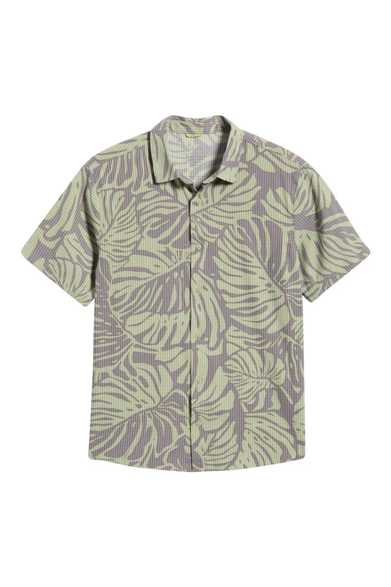 Bless Up Short Sleeve Button-Up Shirt, Main, color, SHK