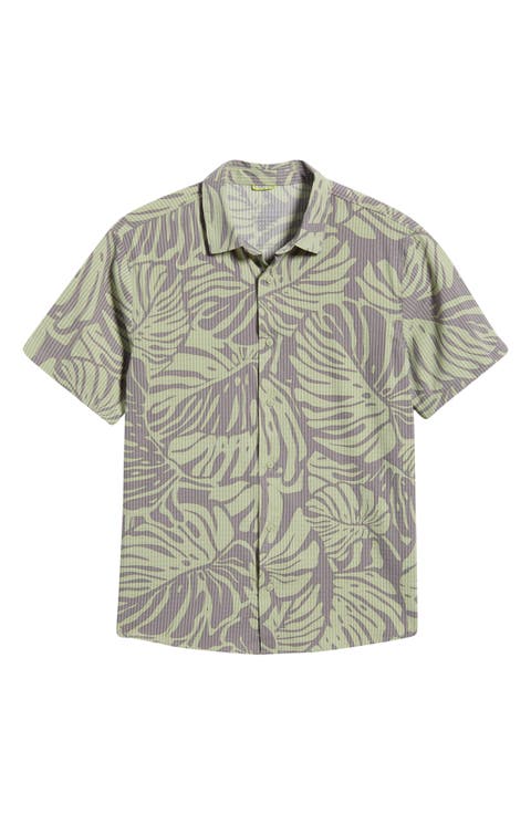 Bless Up Short Sleeve Button-Up Shirt