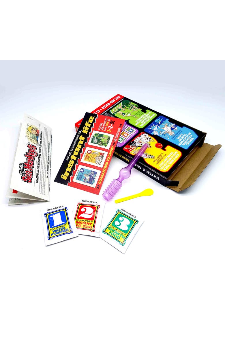 Sea Monkeys Retro Instant Life Kit Tiny Brine Shrimp, Alternate, color,