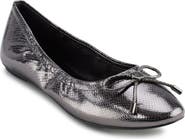 KARL LAGERFELD PARIS Velma Metallic Ballet Flat