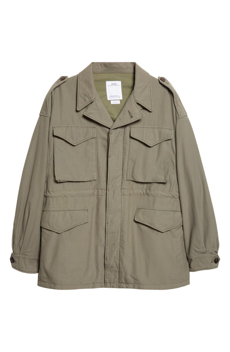 VISVIM Achse Cotton & Nylon Field Jacket, Main, color, Olive