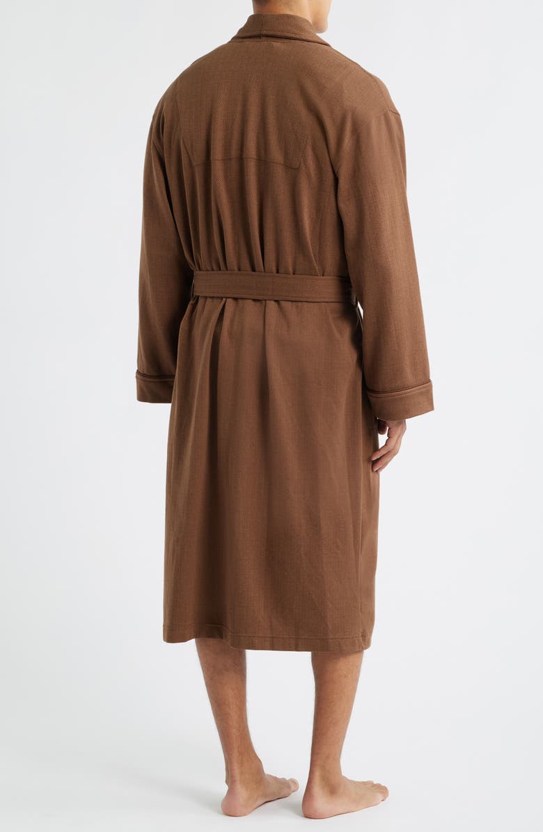 Polo Ralph Lauren Herringbone Twill Robe, Alternate, color, Branch Brown
