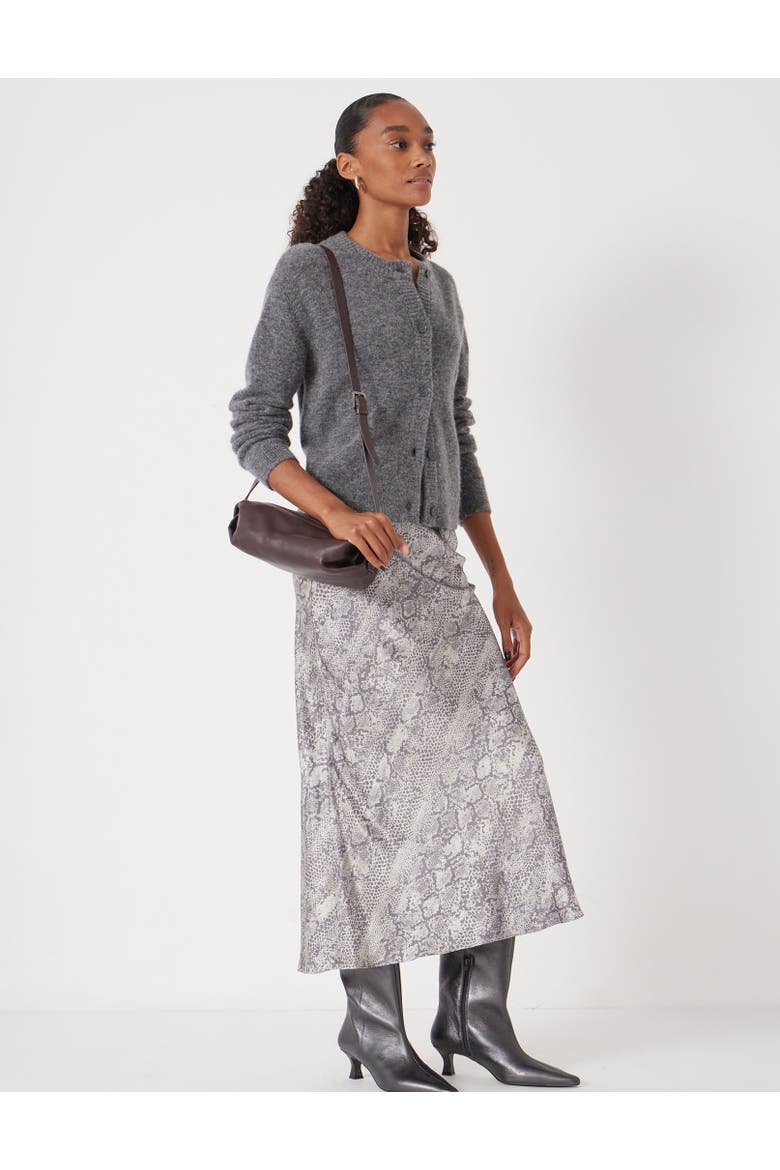 Simone Slinky Skirt, Alternate, color, Natural Snake Grey