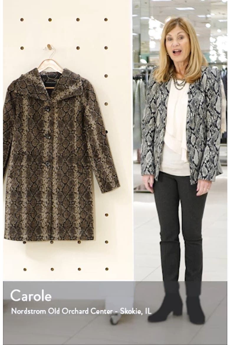 Snakeskin Print Coat video
