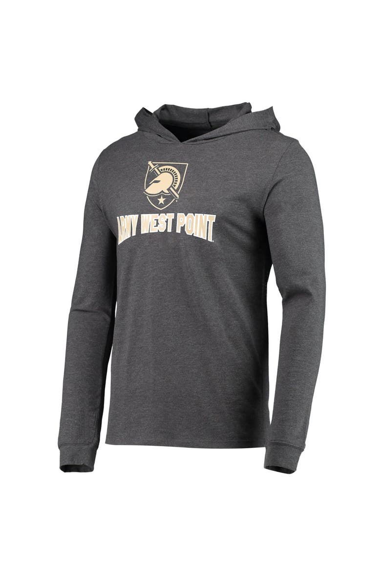 Men's Concepts Sport Black/Heather Charcoal Army Black Knights Meter Long Sleeve Hoodie T-Shirt & Jogger Pajama Set, Alternate, color, Black